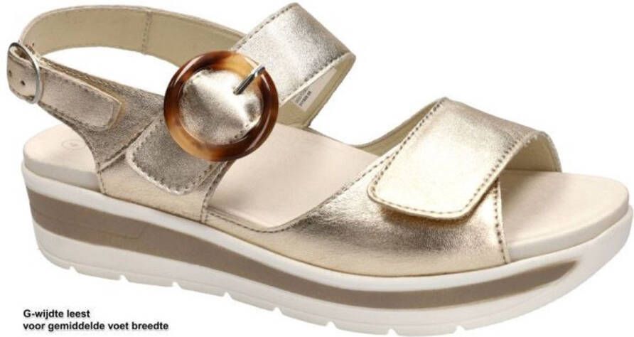 Solidus Solid Dames goud sandalen