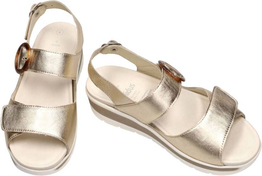 Solidus Solid Dames goud sandalen