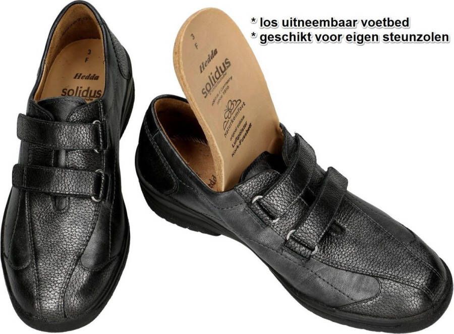 Solidus Solid Dames grijs donker lage gesloten schoenen
