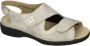 Solid 73500 20715 Lichtgrijs Dames sandaal met stretch - Thumbnail 1