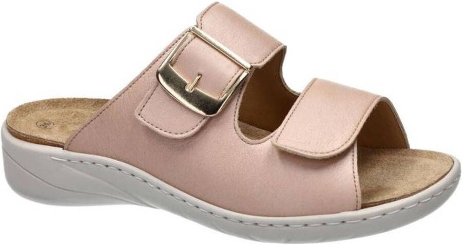 Solidus Solid Dames oud roze slippers & muiltjes