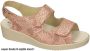 Solidus Solid Dames roze-goud metallic sandalen - Thumbnail 1