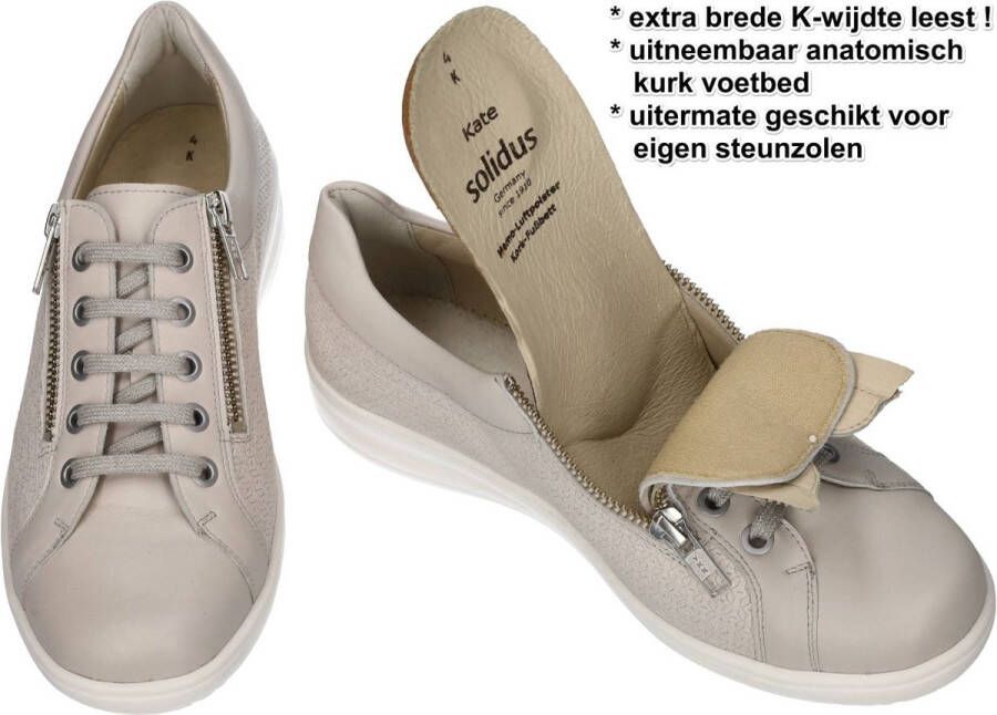 Solidus Solid Dames taupe sneakers