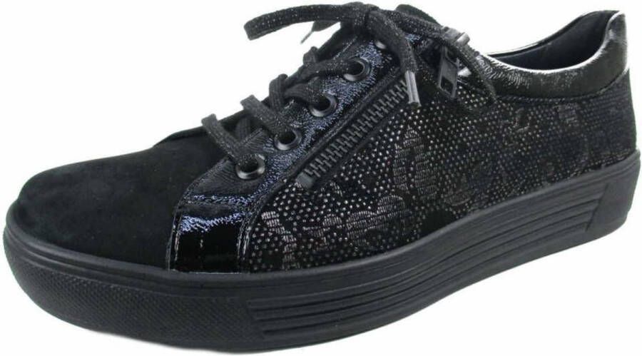 Solidus Solid Dames zwart comfortschoenen
