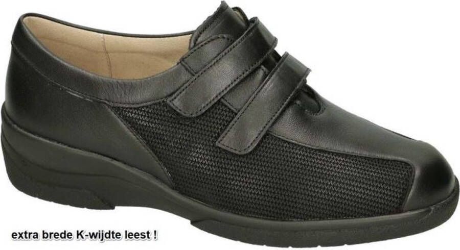 Solidus Solid Dames zwart lage gesloten schoenen