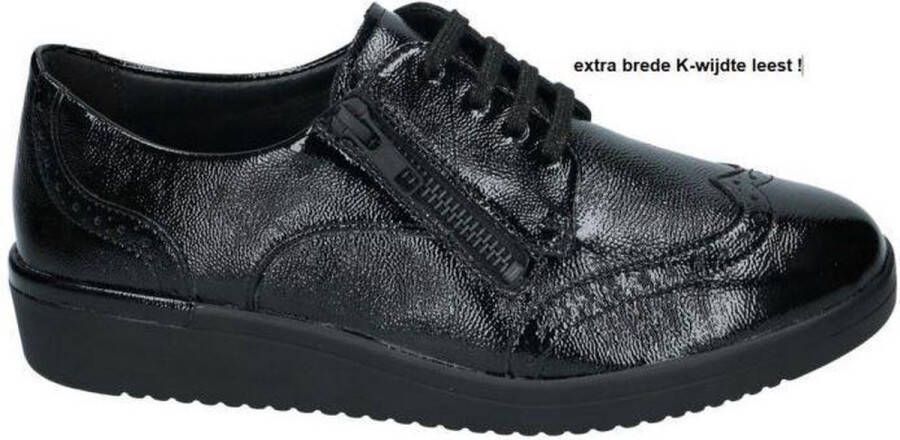Solidus Solid Dames zwart lage gesloten schoenen