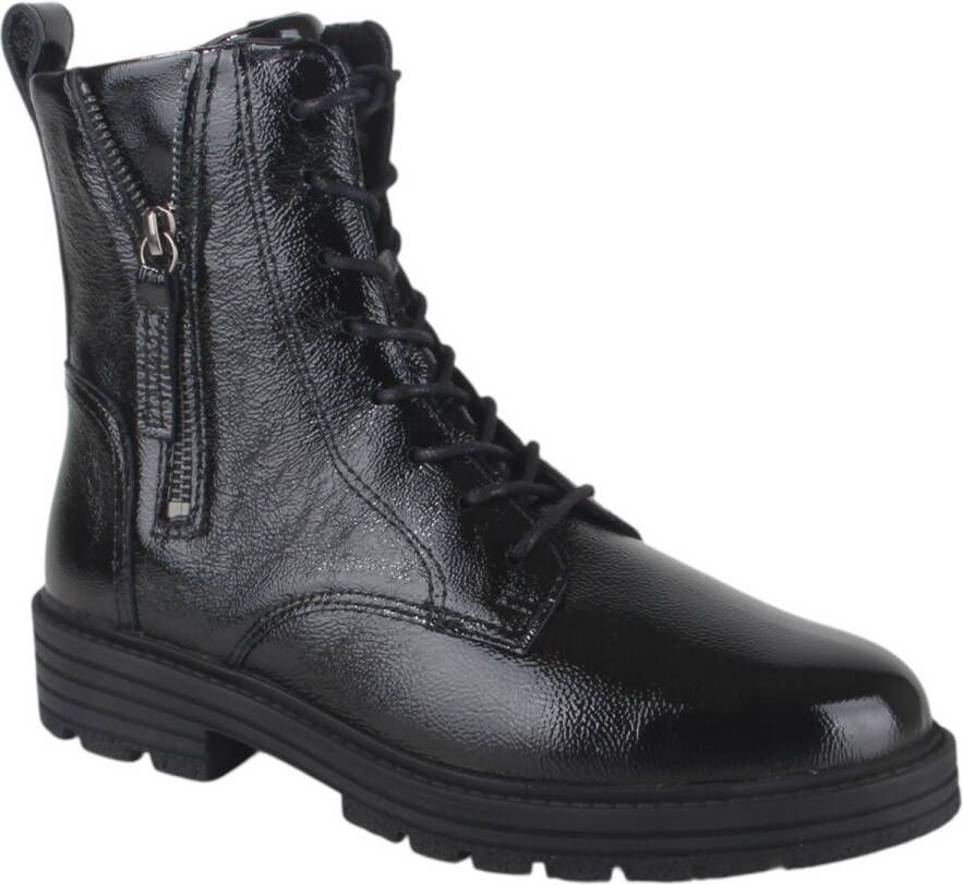 Solidus Solid H-K dames veterboots sportief (6) zwart