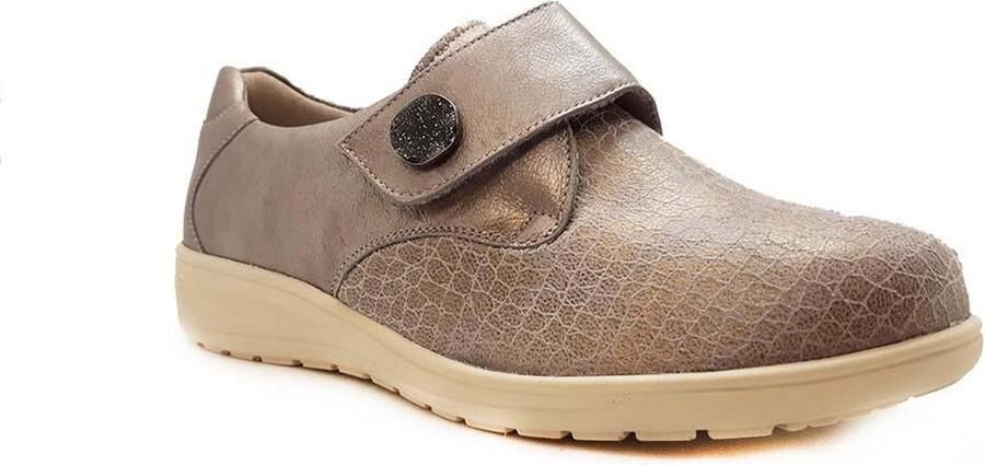 Solidus Dames Instappers & Ballerina's Solid -40208 Kate Taupe Metallic - Foto 6
