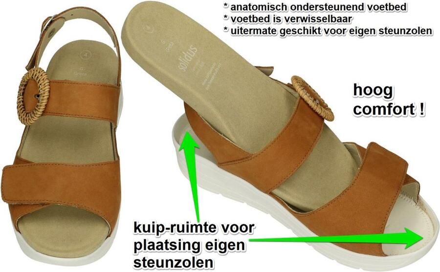 Solidus Dames Sandalen Greta Muskat 48022-30671 Cognac - Foto 5