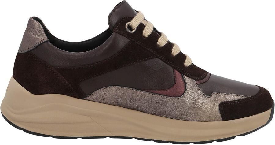 Solidus Dames sneaker Artikel Kitty 54501-30877 Extra breed wijdte K Bruin combinatie