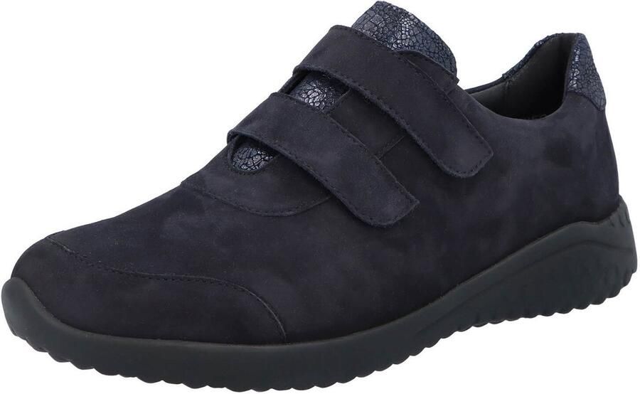 Solidus Casual veterschoenen in donkerblauw