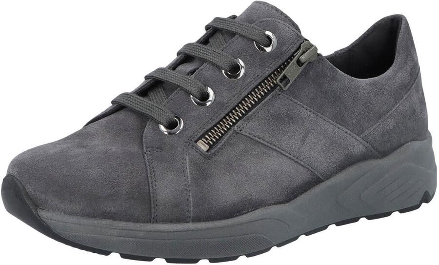 Solidus dames veterschoenen grijs