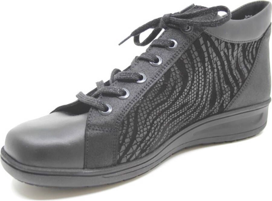 Solidus Dames Veterschoenen Solid -00999 Kate Zwart ½ - Foto 2