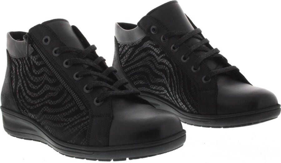 Solidus Dames Veterschoenen Solid -00999 Kate Zwart ½ - Foto 8