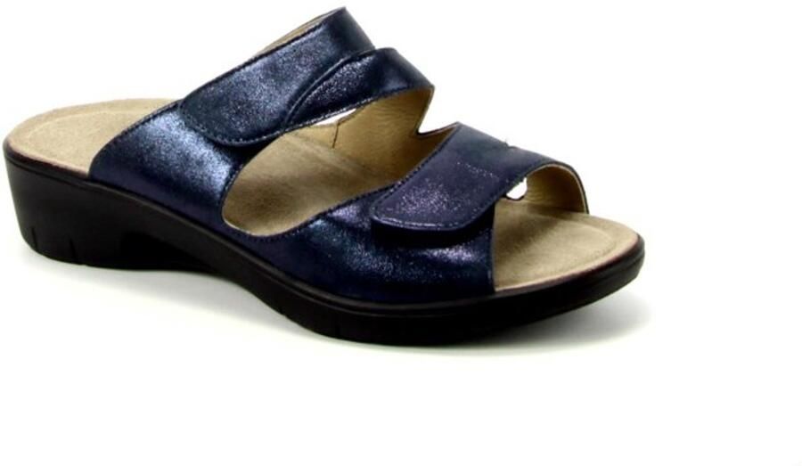 Solidus Gina Blauwe Slipper G-leest
