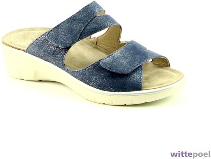 Solidus Gina Serenity Blauwe Slipper G-leest - Foto 2