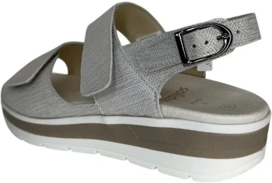 Solidus Greta sandaal wit metallic G Kleur Wit)