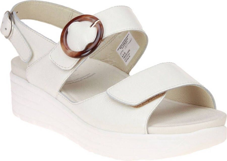 Solidus Greta Witte Sandaal Uitneembaar Voetbed - Foto 2