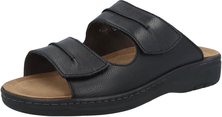 Solidus heren slippers zwart