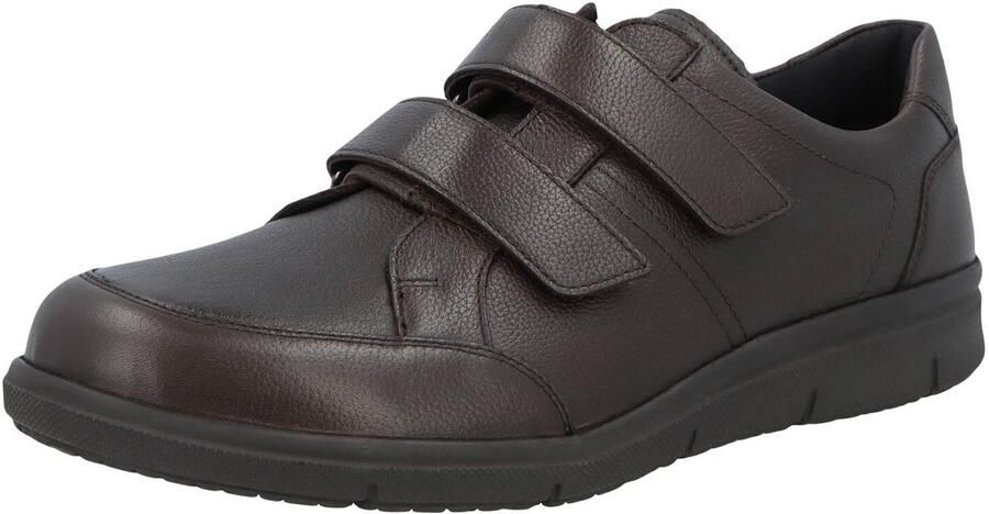 Solidus Solid 30534 Bruine heren klittenbandschoenen met stretch wijdte K - Foto 2
