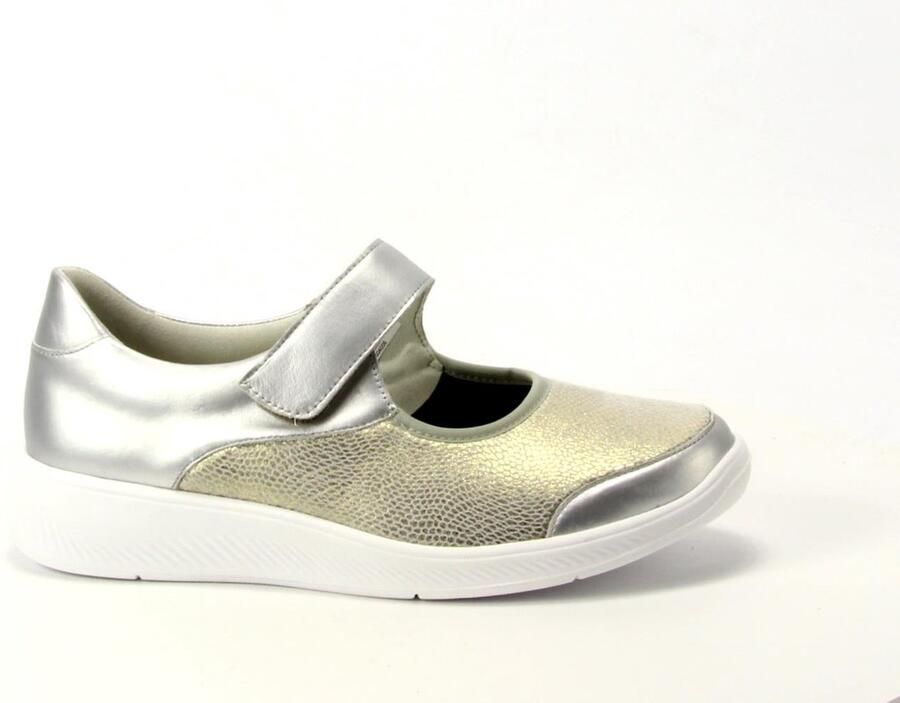 Solidus Solid Dames zilver ballerina's & mocassins