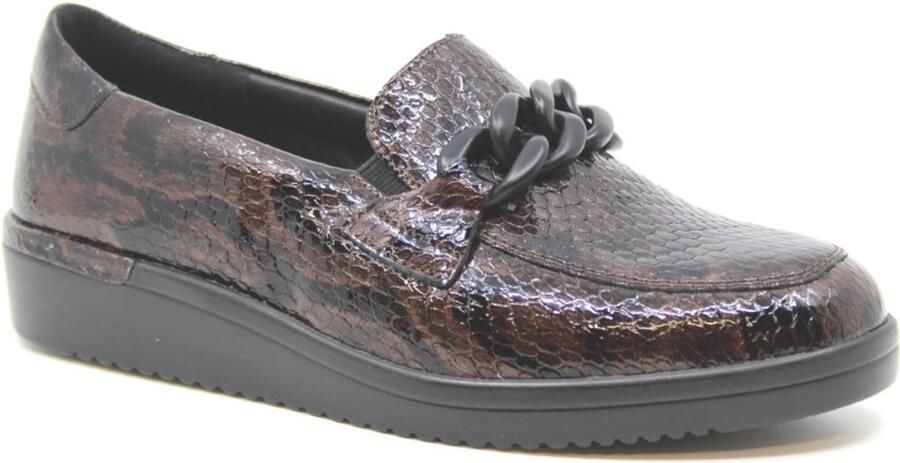 Solidus Solid Dames bruin donker ballerina's & mocassins