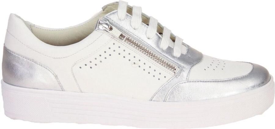 Solidus Kendal Wit-Zilveren Sneaker K-leest