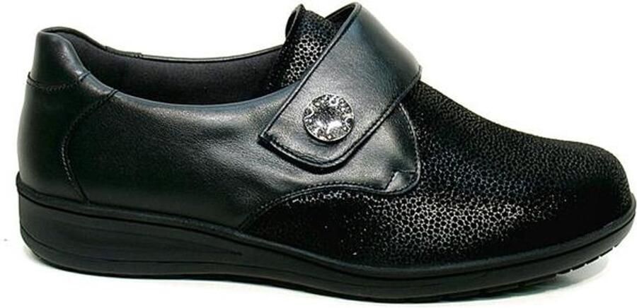 Solidus Klittenbandschoenen extra breed extra zacht 29506.01199 zwart