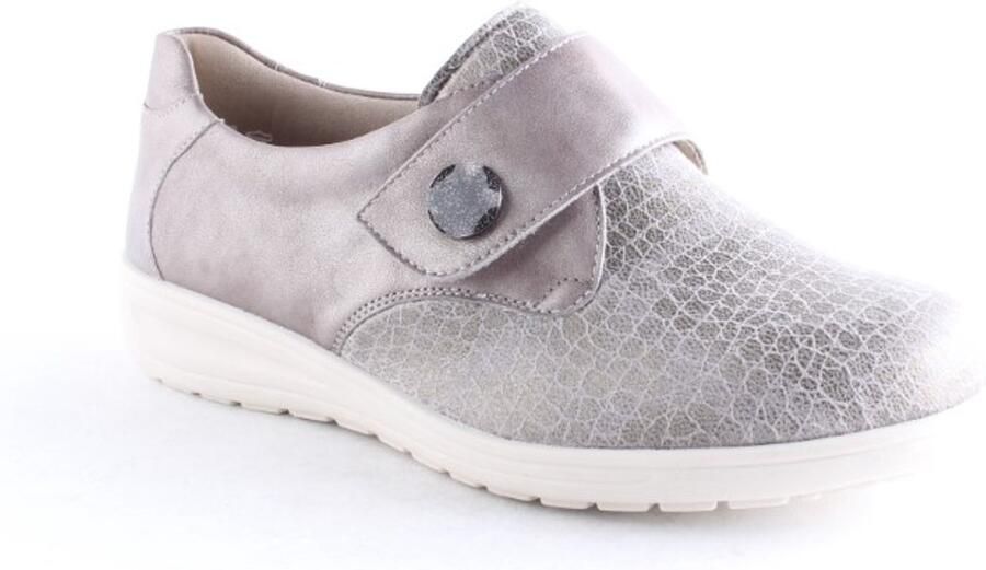 Solidus Dames Instappers & Ballerina's Solid -40208 Kate Taupe Metallic - Foto 4