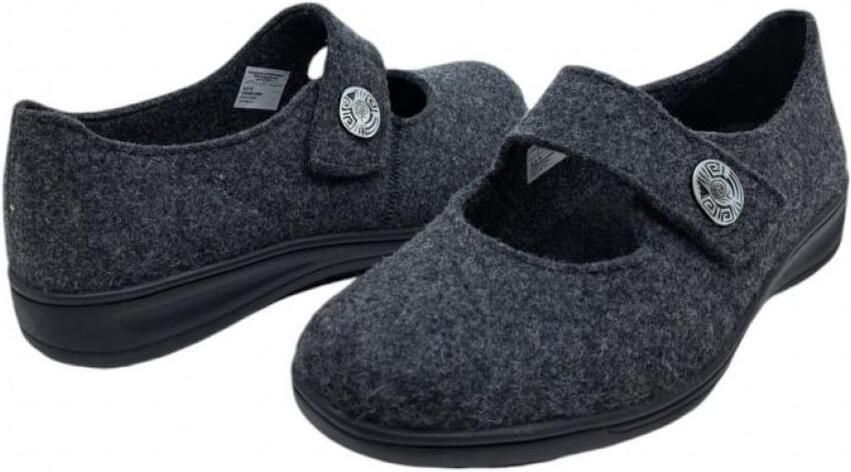 Solidus Pantoffels kate rewooly anthrazit pantoffel