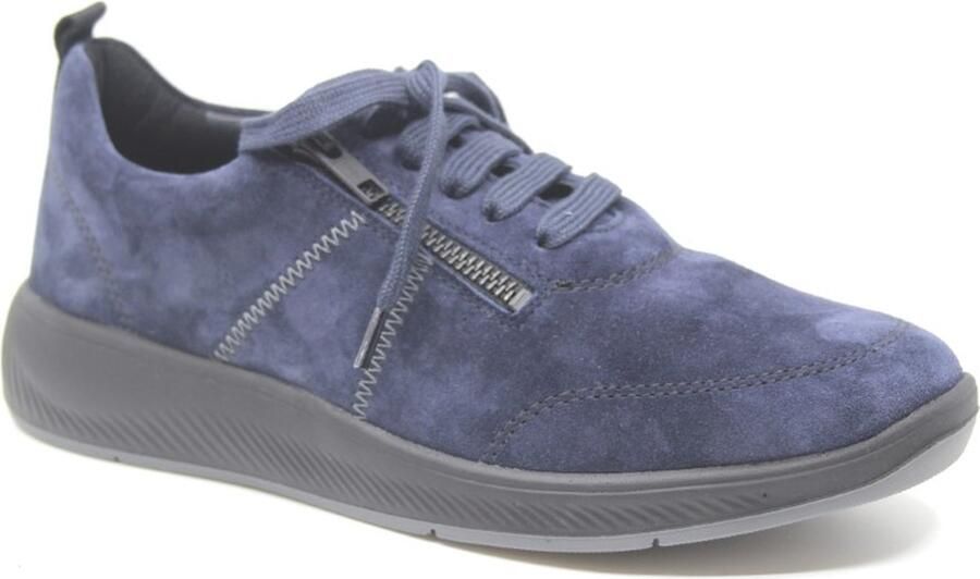 Solidus Solid 80475 Blauwe dames sneaker wijdte H