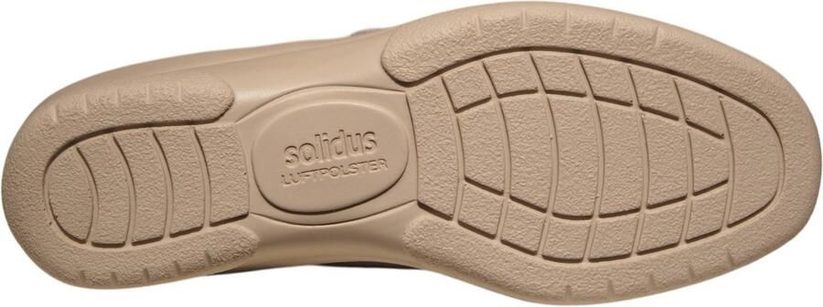 Solidus Solid Beige klitteband schoen met stretch
