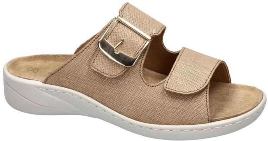 Solidus Solid Dames beige slippers & muiltjes