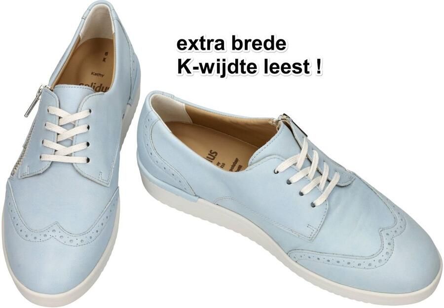 Solidus Solid Dames blauw licht lage gesloten schoenen