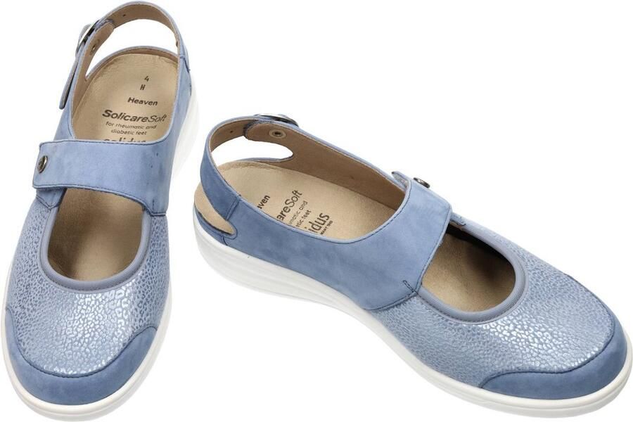Solidus Solid Dames blauw licht sandalen