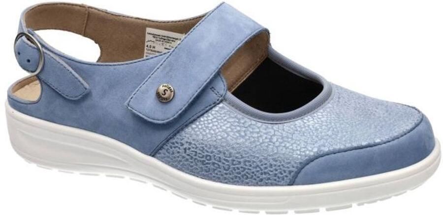 Solidus Solid Dames blauw licht sandalen