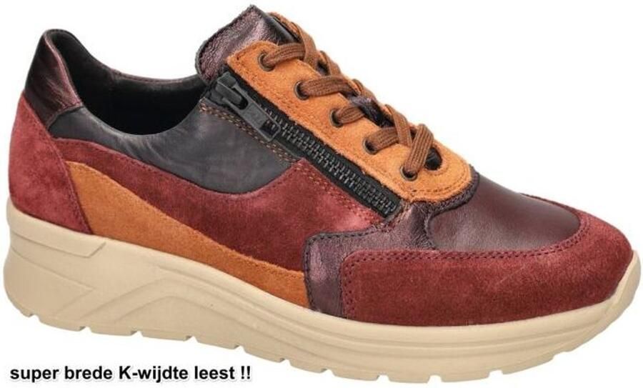 Solidus Solid Dames bordeaux sneakers