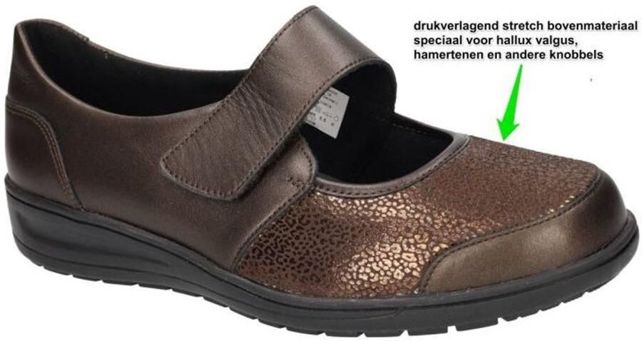 Solidus Solid Dames brons ballerina's & mocassins