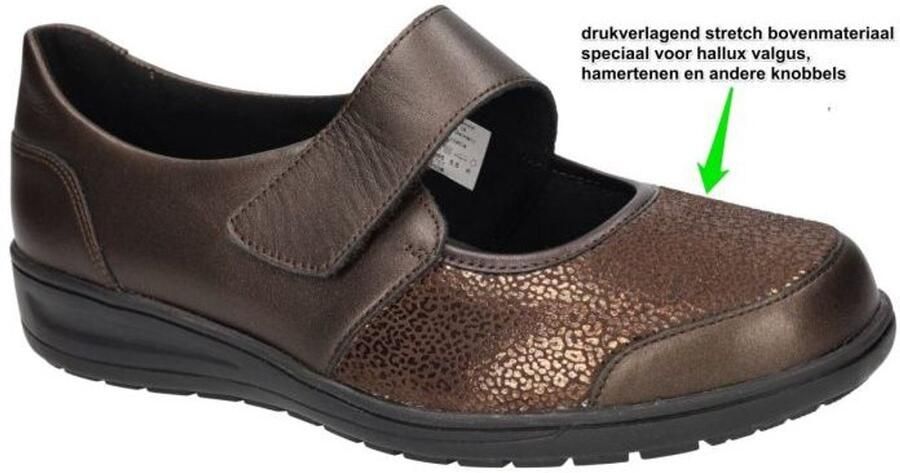 Solidus Solid Dames brons ballerina's & mocassins