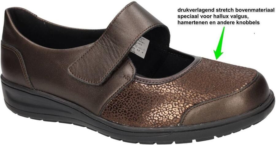 Solidus Solid Dames brons ballerina's & mocassins