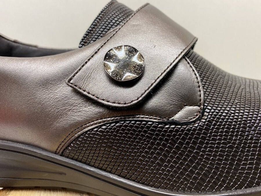Solidus Solid Dames bruin donker lage gesloten schoenen