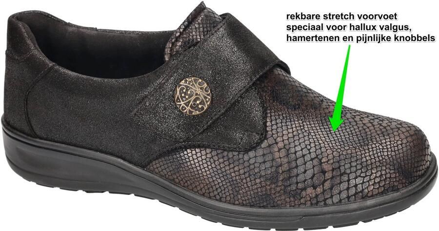 Solidus Solid Dames bruin donker lage gesloten schoenen