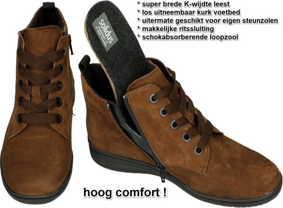 Solidus 29084 30350- Kate Nubuck haze- K- Veterschoen bruin - Foto 2