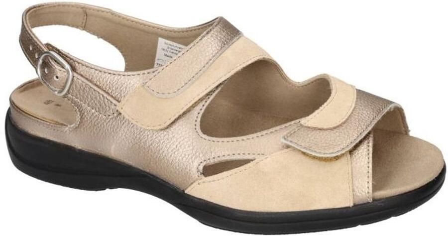 Solidus Solid Dames goud sandalen