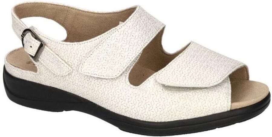 Solidus Solid Dames off-white ecru parel sandalen