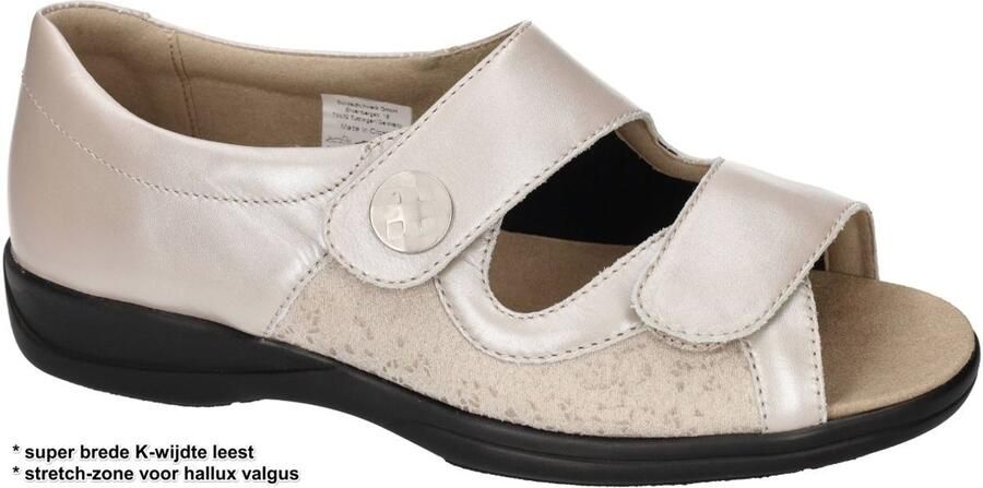 Solidus Solid Dames zandkleur sandalen