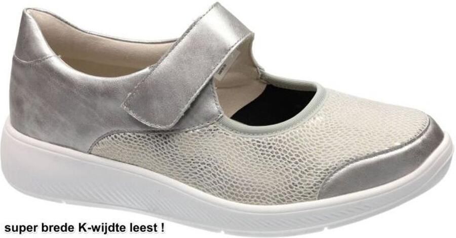 Solidus Solid Dames zilver ballerina's & mocassins