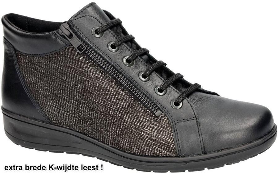 Solidus Solid Dames zwart bottines