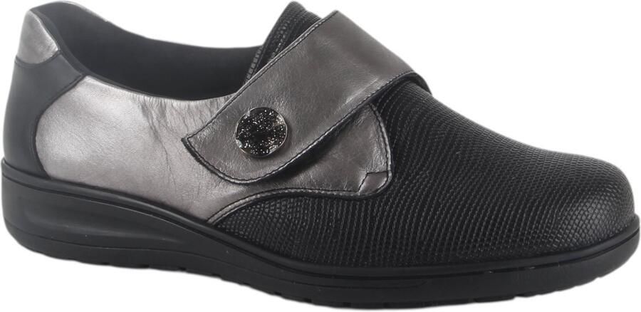 Solidus Klittenbandschoenen extra breed extra zacht 29506.30580 Bruin combi - Foto 3