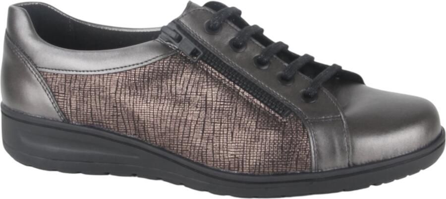 Solidus Solid K dames veterschoenen sportief (4) metallic